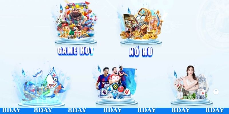 8DAY là nhà cái rút tiền xanh chín