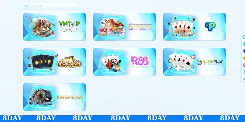 Làm giàu từ game bài 8DAY cực uy tín